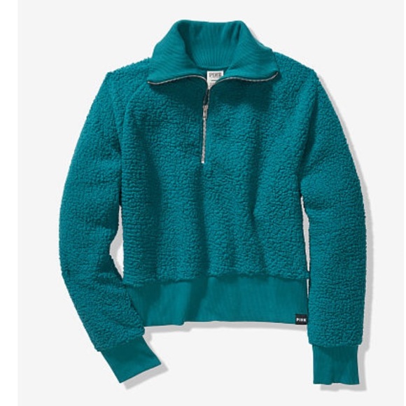 VS PINK Half Zip Sherpa - Picture 6 of 6